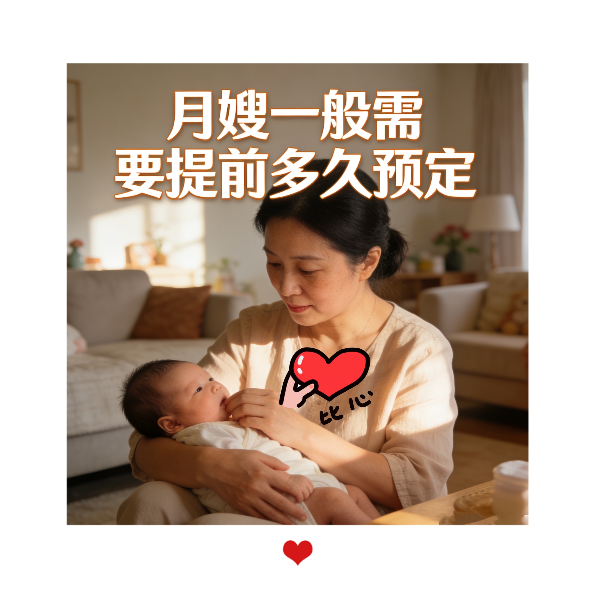 月嫂一般需要提前多久预定？