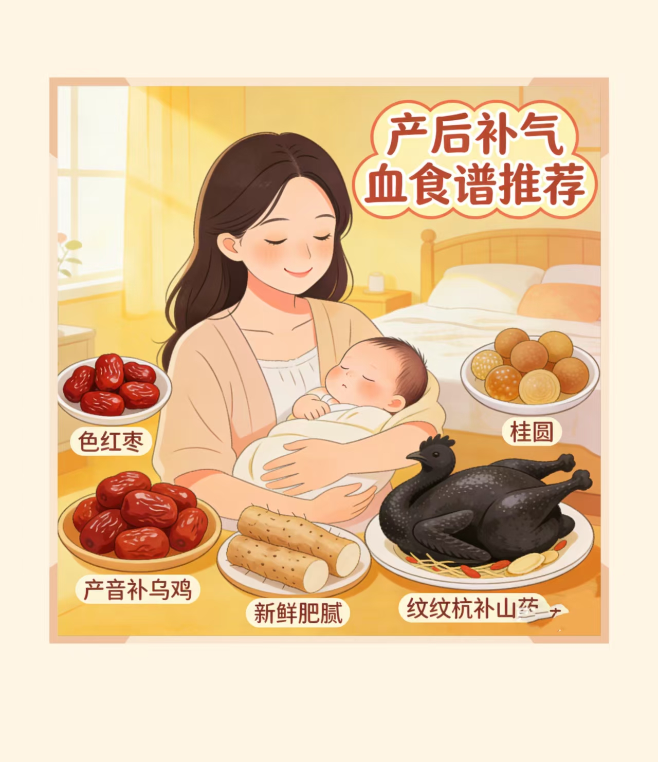 产后补气血的食谱推荐